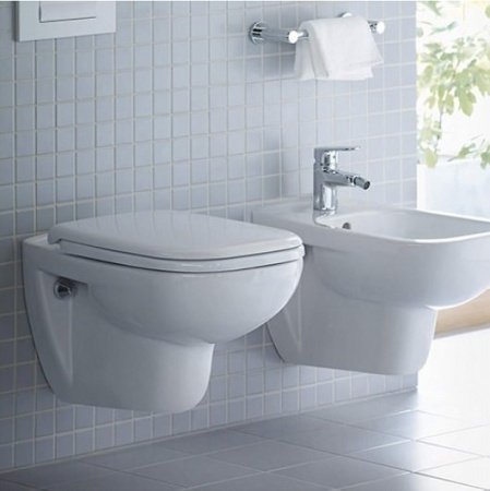 Унитаз подвесной безободковый Duravit D-Code 45700900A1 с сиденьем микролифт